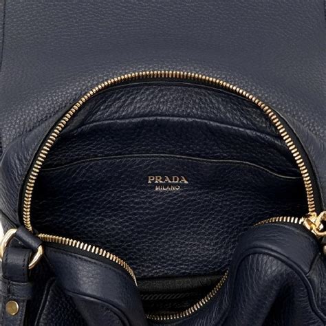 prada vitello phenix crossbody small navy blue|Prada crossbody purse.